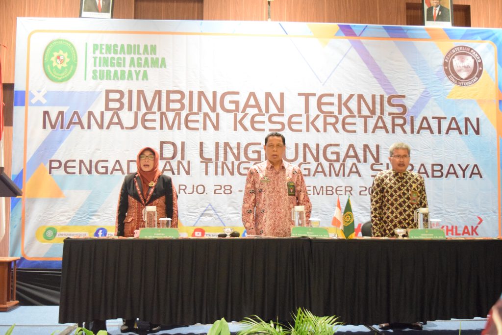 PA Sumenep Ikuti Bimtek Manajemen Kesekretariatan di PTA Surabaya